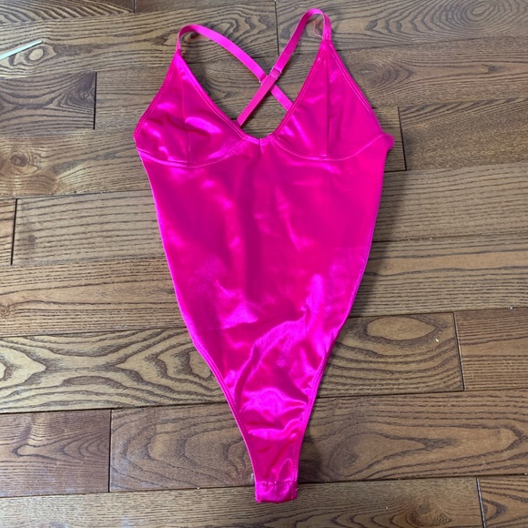 Hot Pink Body Suit - Picture 1 of 2